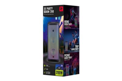 АКУСТИЧНА СИСТЕМА 2E PARTY BOOM 200 TWS, DJ EFFECTS, WIRELESS BLACK