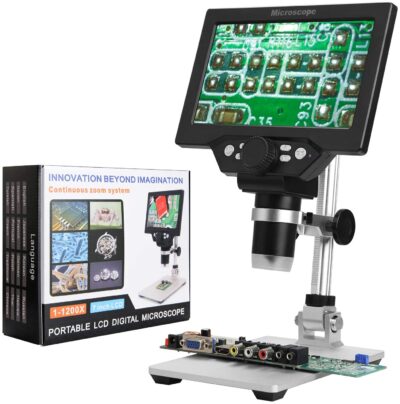 Цифровий USB мікроскоп G1200 (1-1200X) з 7" дисплеєм